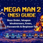 Mega Man 2 (NES) Guide: Boss Order, Weapon Weaknesses, Items, Passwords, and Beginner Tips